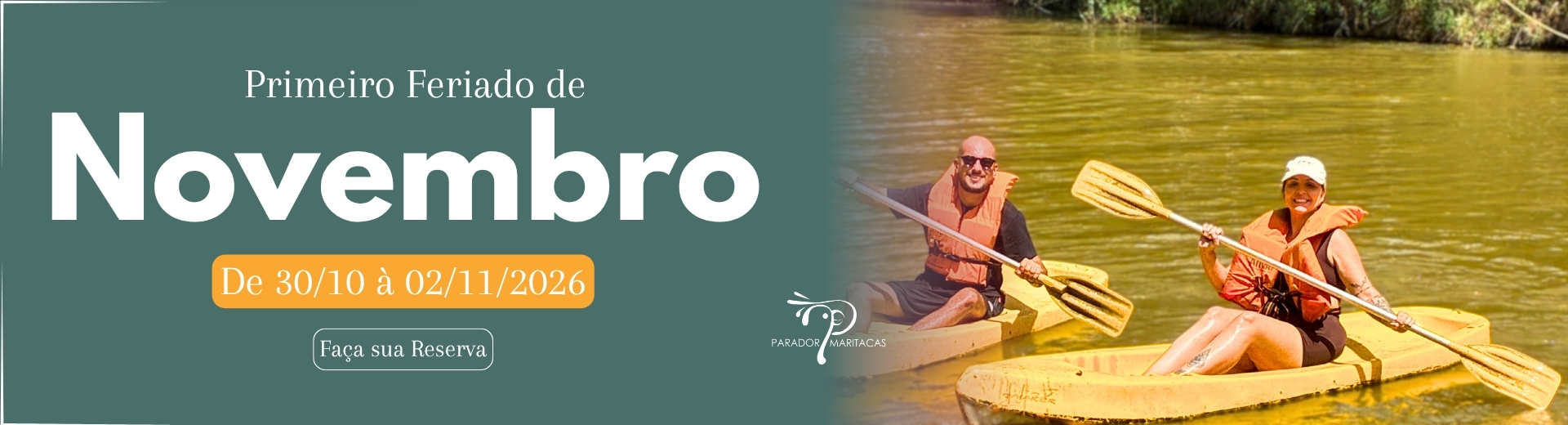 Feriado de Novembro de 2026 - Hotel Fazenda Parador Maritacas